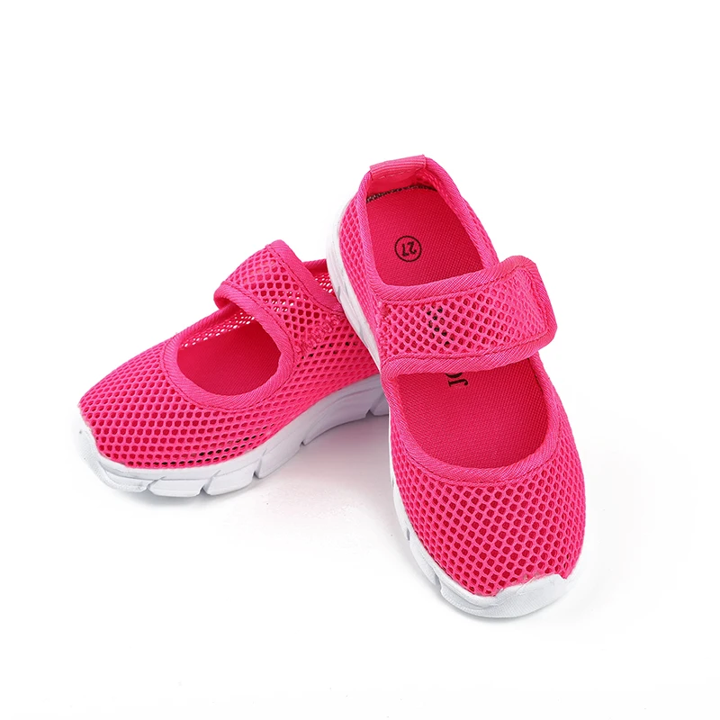 Карамельный цвет летние Обувь с дышащей сеткой детская обувь односеточный Ткань Дети спортивная обувь Повседневное мальчиков обувь