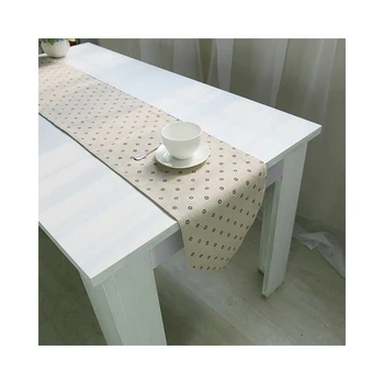 

Lychee Coffee Daisy Pattern Table Runner Simple Table Runner for Home Wedding Birthday Party Outdoor