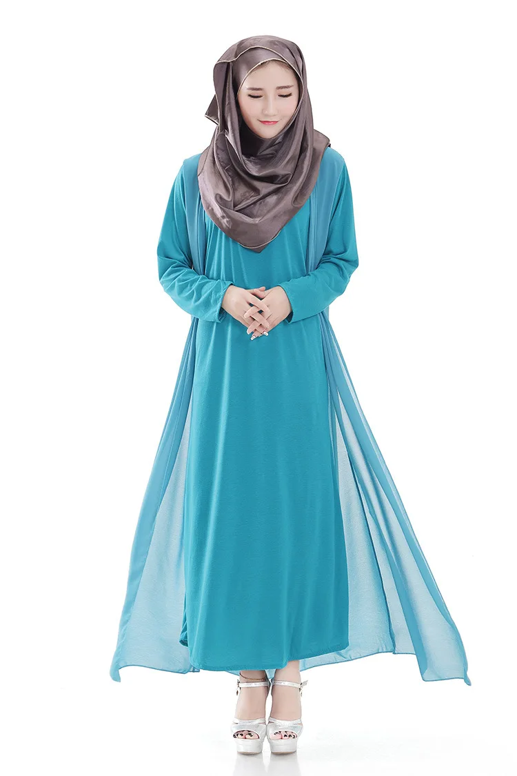 2017 new muslim chiffon islamic abaya dresses for women dress