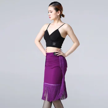 

Women Fringe Latin Dance Skirt Professional Ballroom Dance Competition Dresses Skirts Latin Skirts Dance Clothes Women DQS1841