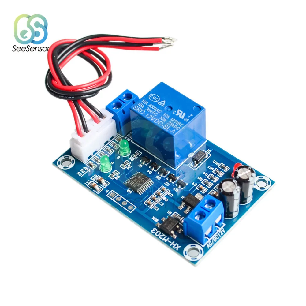 

XH-M203 Full Automatic Water Level Switch Water Pump Controller AC/DC 12V Relay Sensors Module Water Level Controller