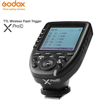 

Godox Xpro-C 32 Channels 2.4G TTL Wireless Flash Trigger 1/8000s HSS X system with LCD Screen Transmitter For Canon DSLR Camera