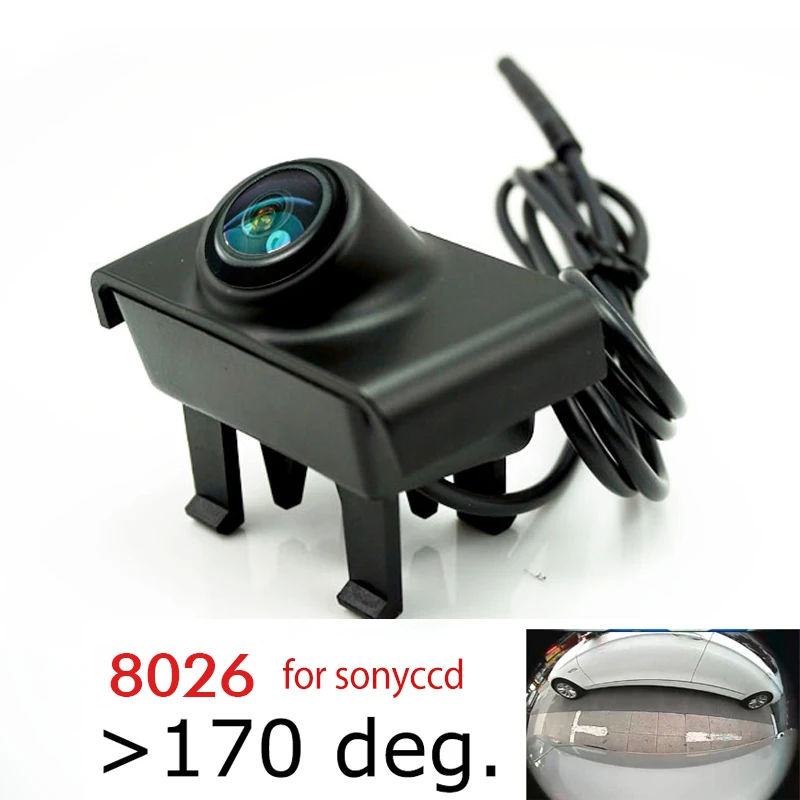 Appr.180deg ccd HD ночное видение автомобильная парковочная камера для 2010 2013 hyundai IX35 Santa Fe Камера Переднего Вида положительное изображение - Название цвета: 8026Sonyccd Fisheye