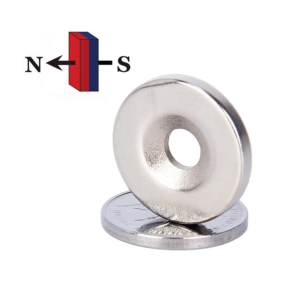 20x3 мм 5 мм отверстие 10 шт. N52 сильные кольца Круглые Магниты редкоземельные неодимовые круглые постоянные магниты супер магнитные