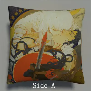 

Suef Anime manga BERSERK Kentaro Miura Anime two sided Pillow Cushion Case Cover 536