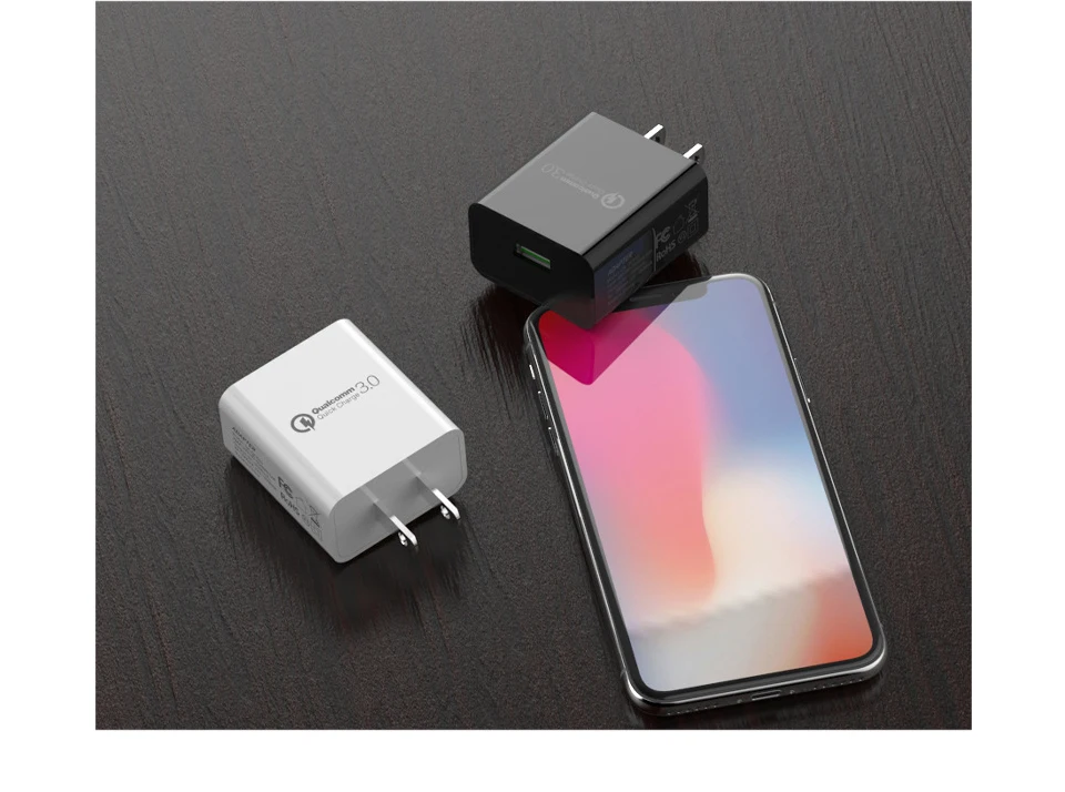 США адаптер USB зарядное устройство мобильного телефона зарядное устройство s США электрическая розетка для электронного оборудования в США QC3.0 Быстрая зарядка