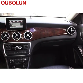 

OUBOLUN Special Paint Glossy Style Front Middle Air Vent Console Left Hand Drive Cover Frame Trim For Benz GLA 2015 2016 2017
