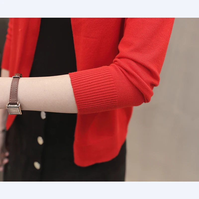 Gogoyouth Pearl Button Short Cardigan Women 2018 Spring Autumn New Knitted Sweater Women Long Sleeve Cardigan Female Tricot Coat Sweaters