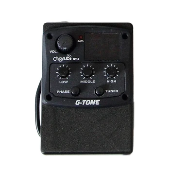 

Cherub GT-2 G-Tone Three Band EQ with Chromatic Tuner and Phase Effect / Acoustic Guitar Pickup guitar pick holder