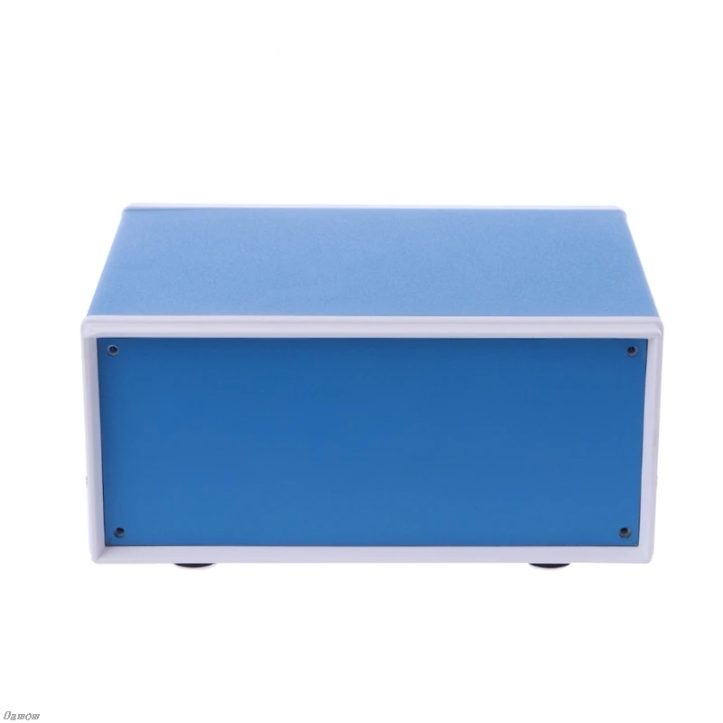 Синий металлический корпус проект Чехол DIY Распределительная коробка 6," x 5,1" x 3," Damom