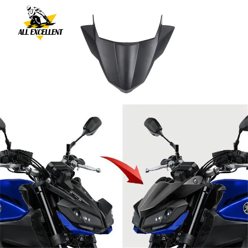 

For YAMAHA MT09 FZ09 2017-2019 MT FZ 09 front Windshield decoration Front Fly Screen Shield Fender Frame Fairing Beak Cowl cover