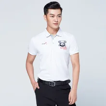 Мужские спортивные рубашки для гольфа, футболка с коротким рукавом и пуговицами, дышащая, сухая, красивая спортивная одежда D0663