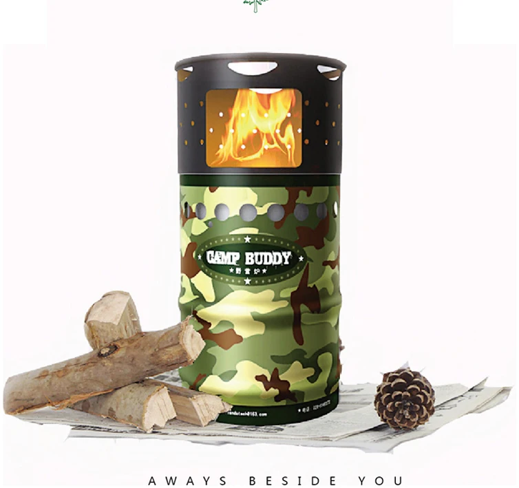 Free shipping camping stove quality wood folding stove