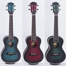 Ukulele 23 Inch Hawaiian Mini Guitar Acoustic Electric Concert 4 Strings Ukelele Guitarra Mahogany Colorful Musical Uke Ukulele 23 Inch Hawaiian Mini Guitar Acoustic Electric Concert 4 Strings Ukelele Guitarra Mahogany Colorful Musical Uke