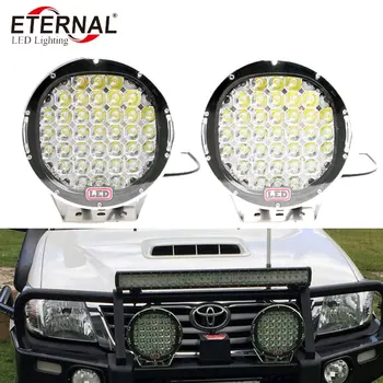 

free 2x 9inch ARB led driving lights 185W work lamp High beam for ATV UTV 4x4 off road tuning truck motorcycle buggy vehicles