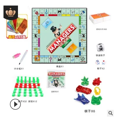 

Monopoly Game Chess World Tour Children's Luxury Real Estate Bank Adult Board Game Monopoly manager