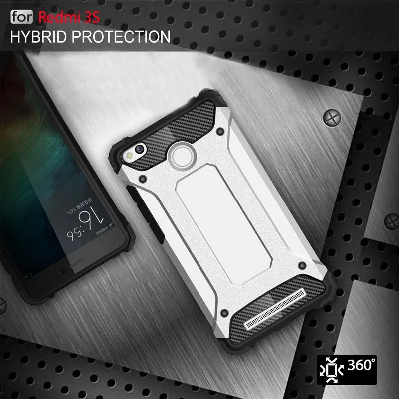 Прочный гибридный жесткий ударопрочный защитный чехол накладка для Xiaomi Redmi 3S 3 Pro