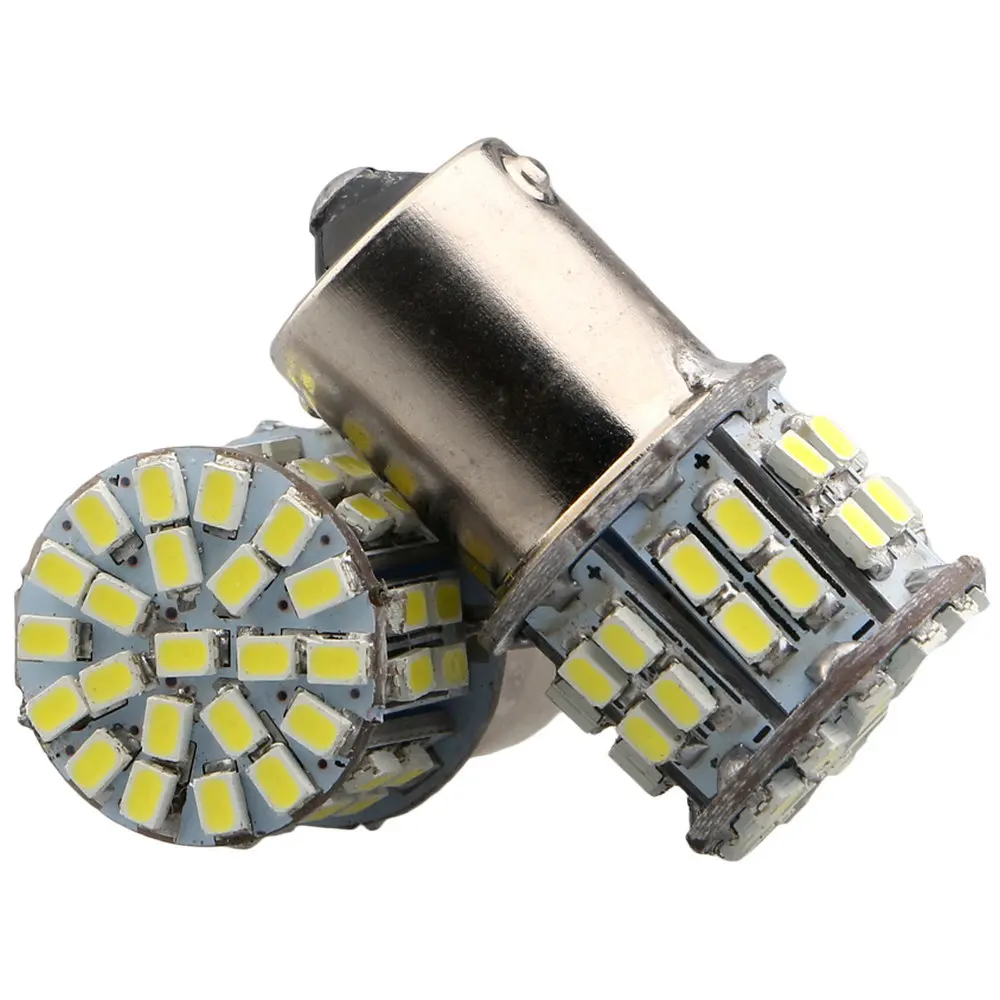 50 шт. 1156 BA15S p21w 1157 BAY15D p21/5 w 1206 50 SMD светодиодные лампы для автомобиля сигнал поворота, стоп-сигналы запасной светильник, сигнализирующий фонарь 12V авто лампы