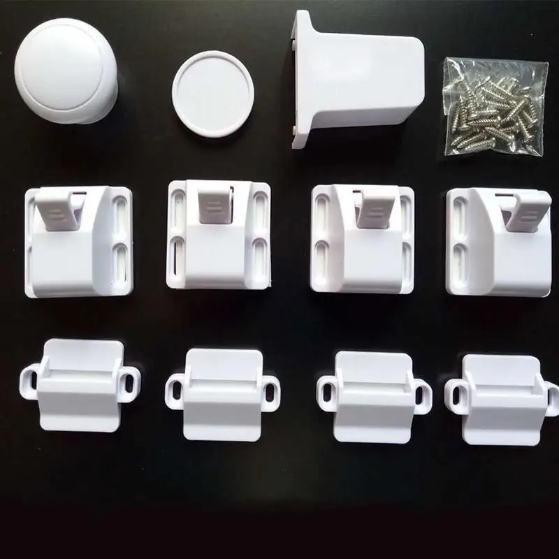 

Magnetic Security Child Lock Children Protection Baby Safety Lock Drawer Latch Cabinet Door Lock 4+1 Pcs/ 8+2 Pcs/ 12+3 Pcs