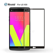 Nicotd 9 H 2.5D красочные полное покрытие Экран протектор Закаленное Стекло для LG V20 Взрывозащищенный Защитная Плёнки для LG k10