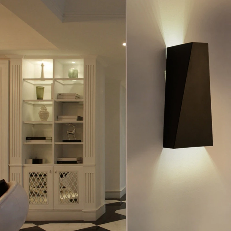 Modern Minimalist Led Wall Light Dual-Head Geometry 10W Wall Lamp for Hall Bedroom Corridor Bathroom Lamp Reading Home Lighting (3)