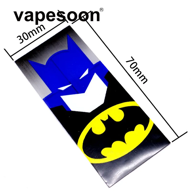5 pieces Super Hero style 18650 Battery protected Wrapper Stickers protector Skin Repair electronic cigarette Battery 5 pieces Super Hero style 18650 Battery protected Wrapper Stickers protector Skin Repair electronic cigarette Battery