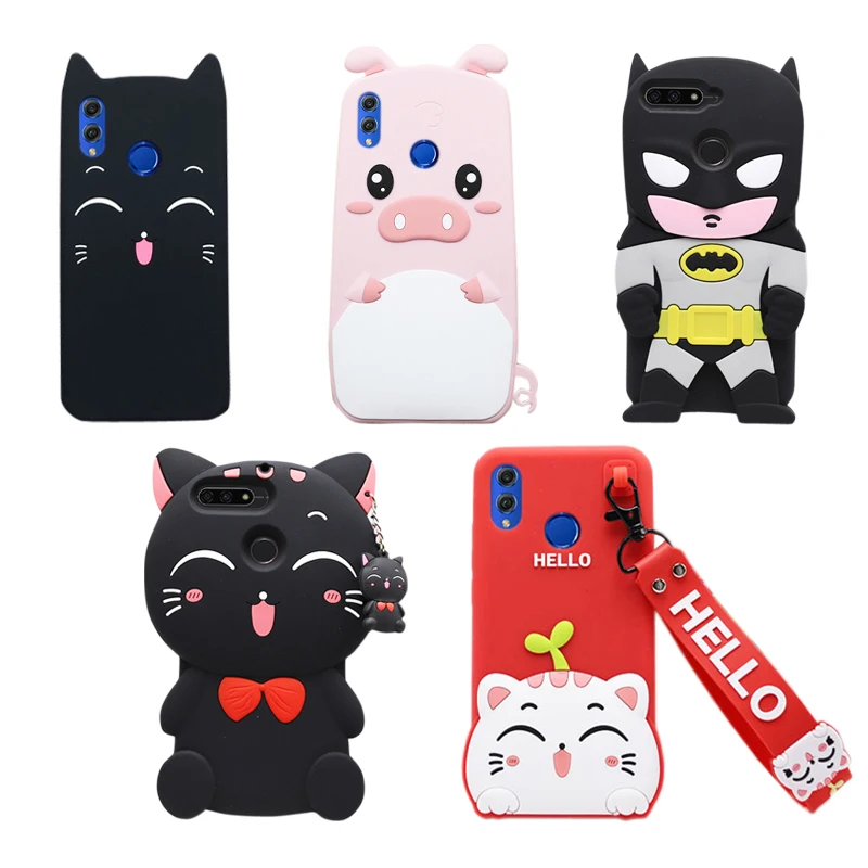 

10 Types For Huawei Honor 8X Case Lovely Cute 3D Cartoon Soft Silicon Cover For Huawei Honor 8X Mobile Phone Bag Phone Cases