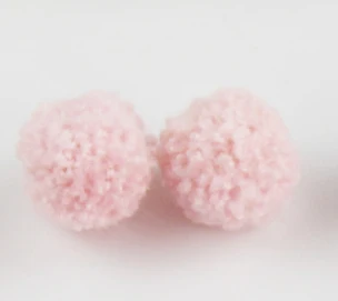 10 шт. шарики 20 мм-0,8 дюймов помпон из пряжи шары помпон ручной работы пом качественный материал для аксессуаров - Цвет: light pink
