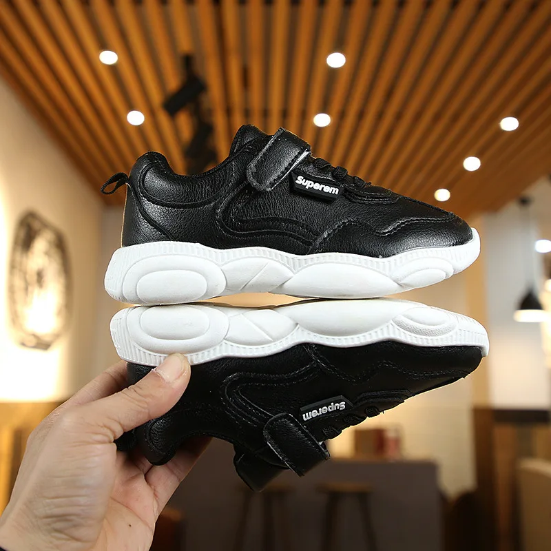 AFDSWG أطفال أحذية جلدية الأطفال فتاة الأحذية الأبيض الاطفال رياضية حذاء أسود للأطفال البيج الأطفال أحذية الفتيان