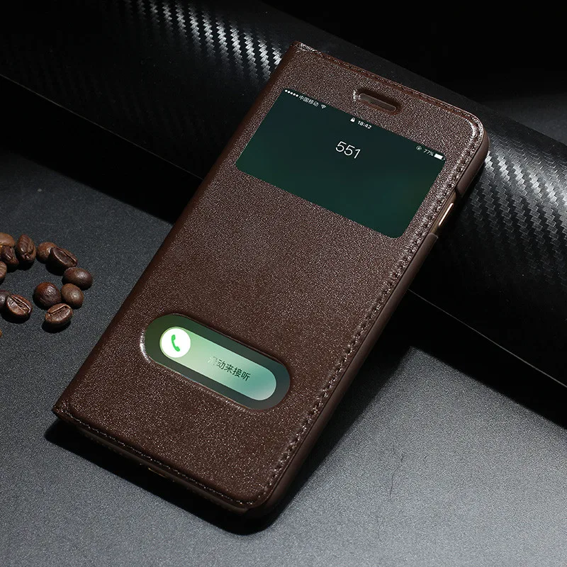 

Retro Luxury Leather Flip Case for iPhone 8 plus Genuine Cowhide Flip Case for Apple iPhone 7 plus/7/8/10 X Magnetic Closure