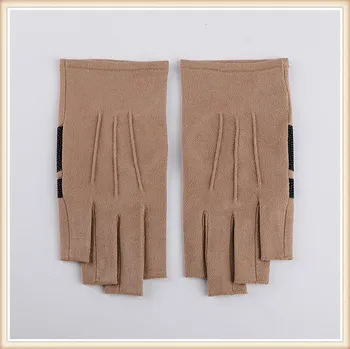 

Free shipping 4 pair warm keeping anti-slip winter ,autumn season using suede leather driving /gloves with good fleece lining