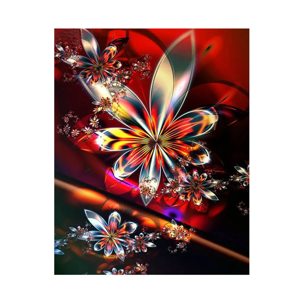 

DIY 5D Full Diamond Painting Cross Stitch Sparkle Flower Diamond Embroidery Patterns Rhinestones Diamond Mosaic Picture