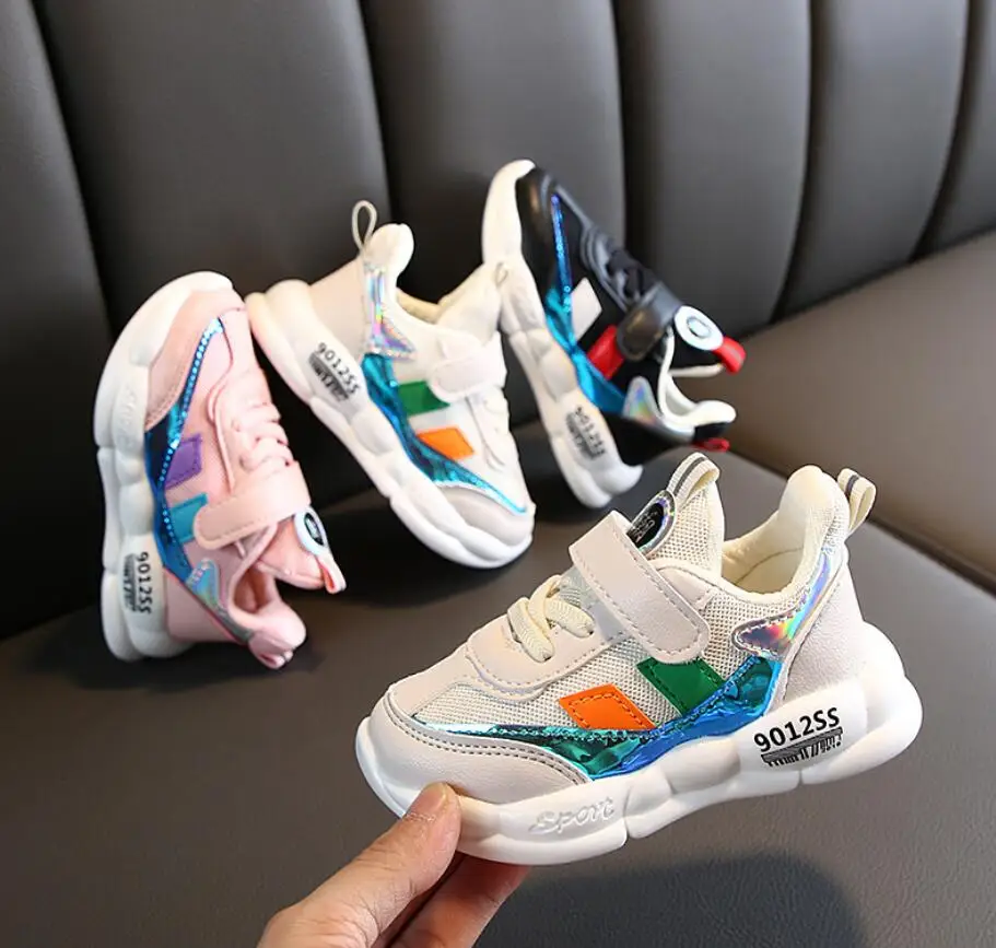

New 2019 high quality Spring/Autumn baby first walkers breathable fashion baby toddlers hot sales girls boys sneaker sport shoes