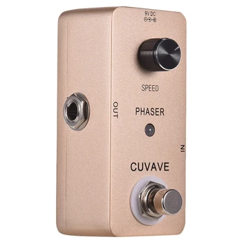 

Cuvave Phaser Analog Psychedelic Phase Guitar Effect Pedal Zinc Alloy Shell True Bypass