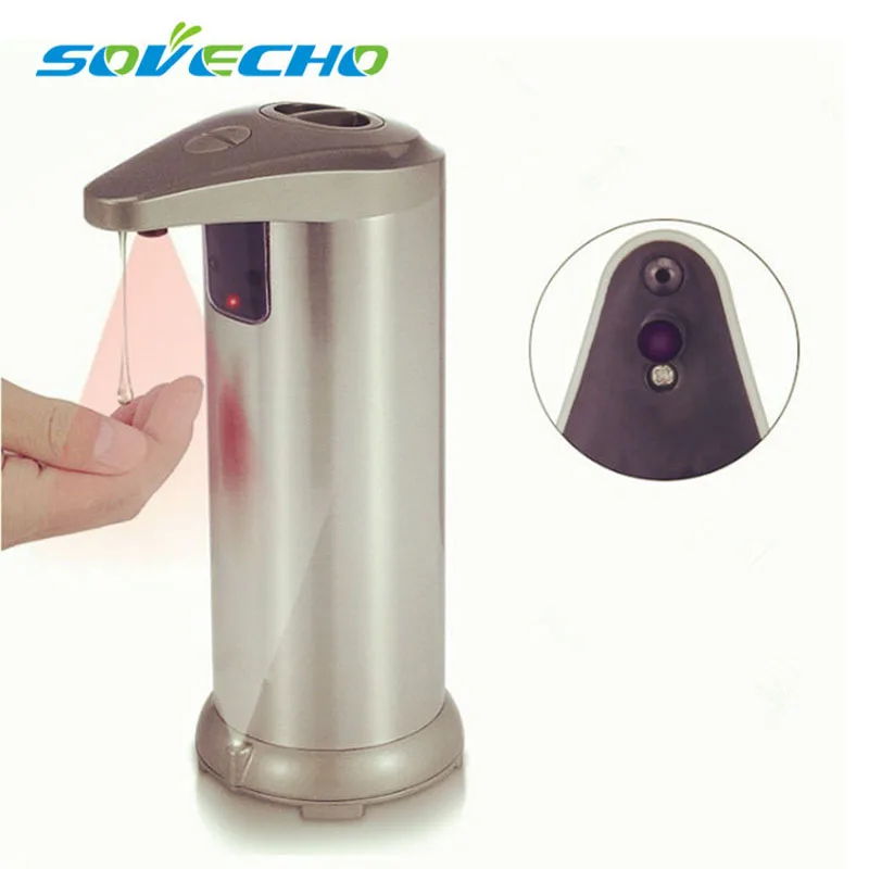 280ml Automatic Liquid Soap Dispenser Shower Bath Stainless Steel