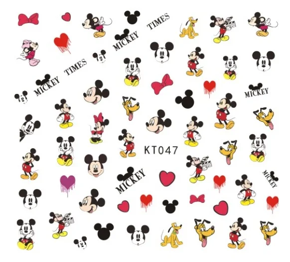 

Newest 5sheet 15type Children Girls Cartoons Stickers Designs Gummed glue 3D Stickers Decals Makep Art Decorations kt046-060