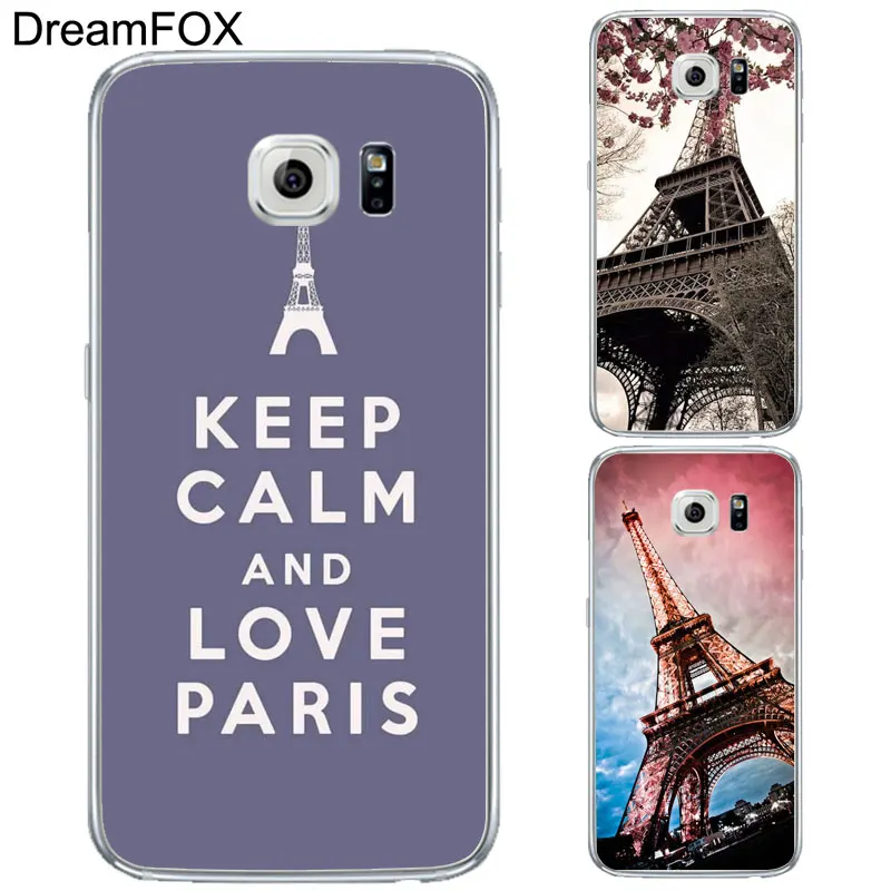 DREAMFOX L163 Fashion Tower Soft TPU Silicone Cover For Samsung Galaxy S5 S6 S7 S8 S9 S10 S11 5G S11E S10E Lite Edge Plus Case |