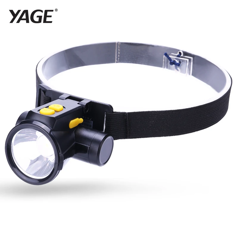 

YAGE Headlamp Lithium Ion led headlight Everlasting Head Torch LED Head Flashlight Double Button Lintern Mini Fishing Lanterna