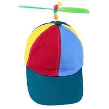 Взрослый Вертолет Пропеллер бейсбольный пропеллер шляпа Красочные Лоскутные бейсбольные шляпы бамбук для детей мальчиков девочек папа шляпа