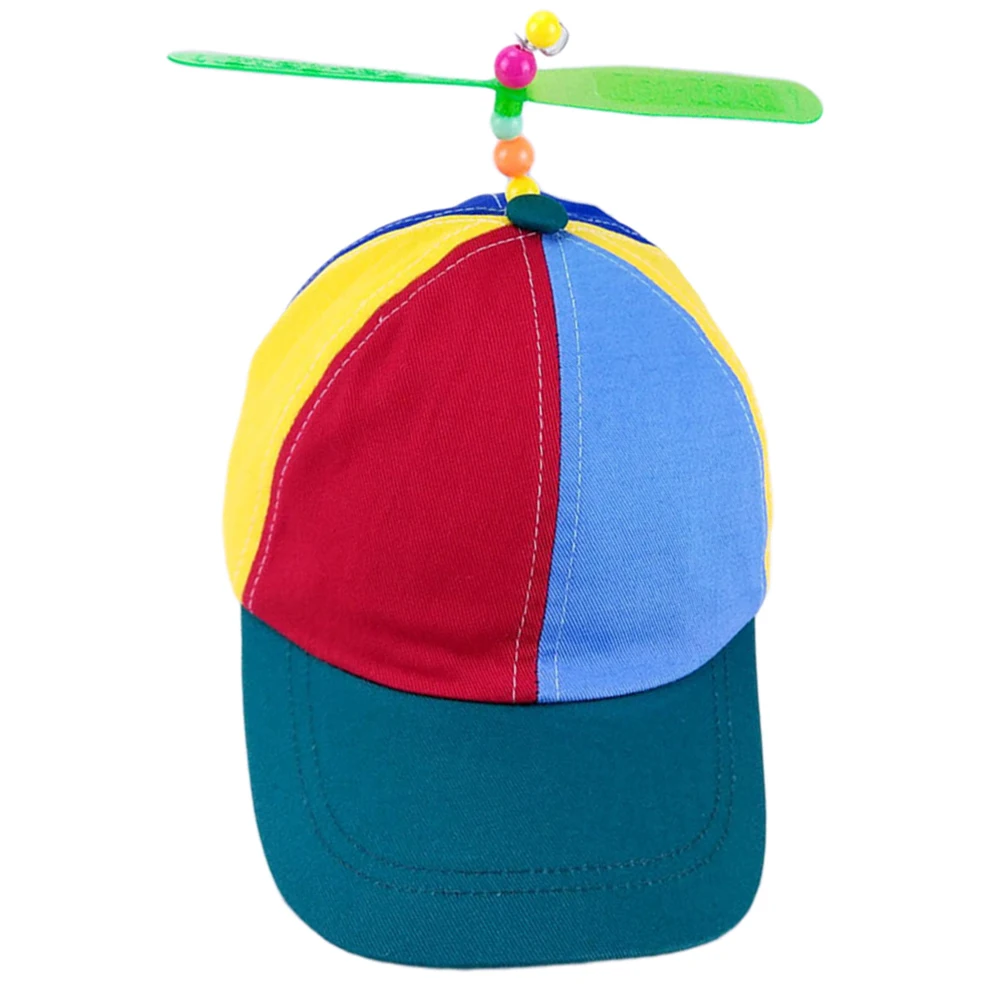

Adult Helicopter Propeller Baseball Propeller Hat Colorful Patchwork Baseball Hats Bamboo Dragonfly Children Boys Girls Dad Hat