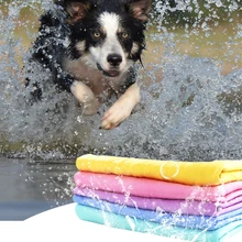 Pets Quick-dry Bath Towel Puppy Towels Dog Cat Absorbent microfiber bathrobe Suede material dog hair dry towel