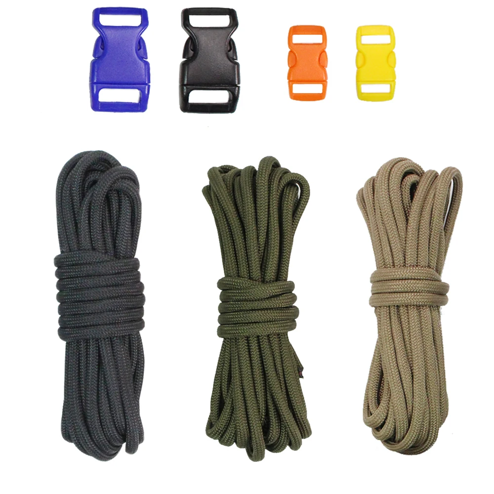 

PSKOOK DIY Paracord 550 Bracelet Rope Outdoor Camping Emergency Survival Paracord Bracelet Rope Woven Suit Free Shipping