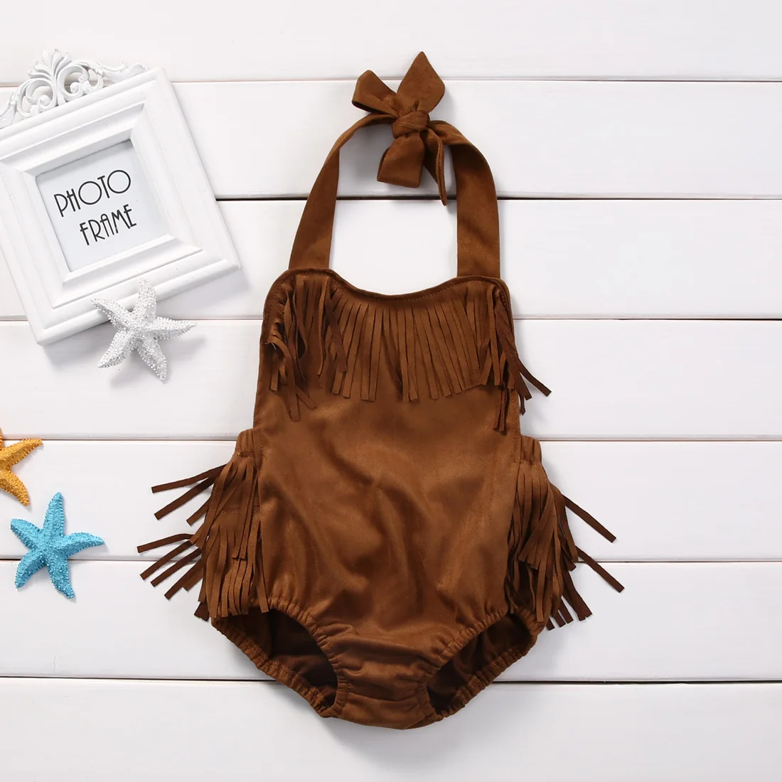 Newborn Baby Girl Tassels Romper baby rompers baby jumpsuit