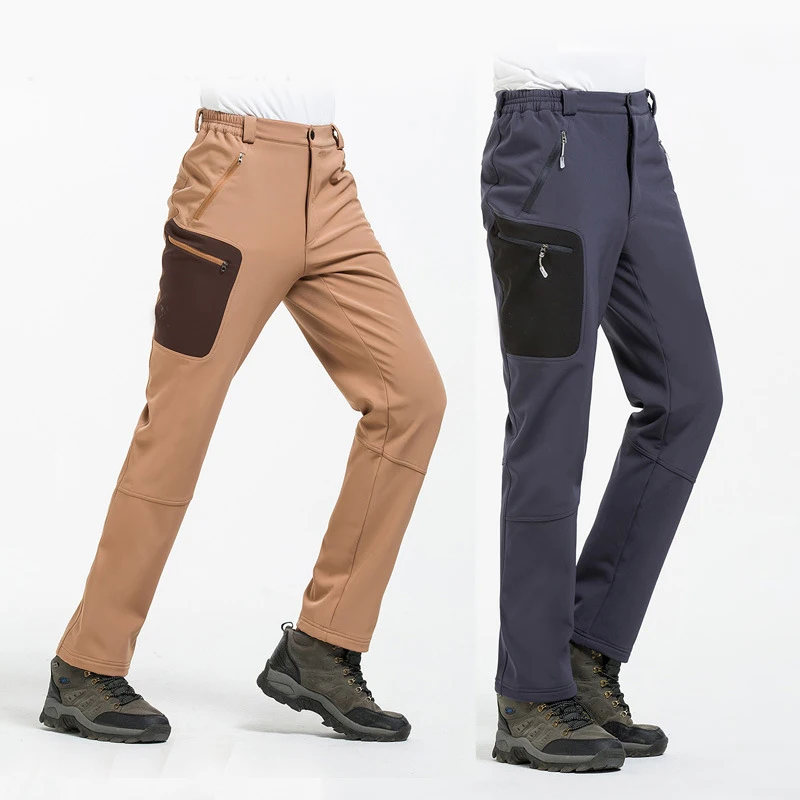 

Wen Thick Warm Fleece Softshell Pants Fishing Camping Hiking Skiing Trousers Waterproof Windproof 2017 New Pantolon Spring