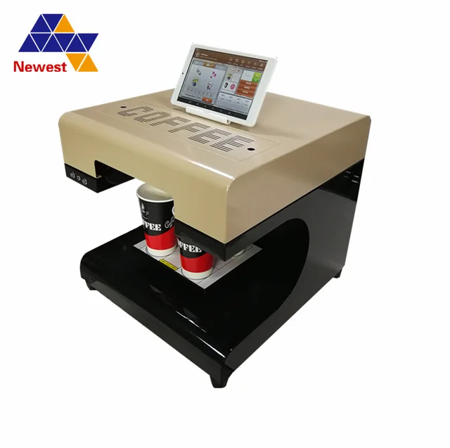 Special Price Andorid selfie coffee printer for Cappuccino/Latte/Mocha,edible ink coffee printing machine,latte cappuccino coffee printer
