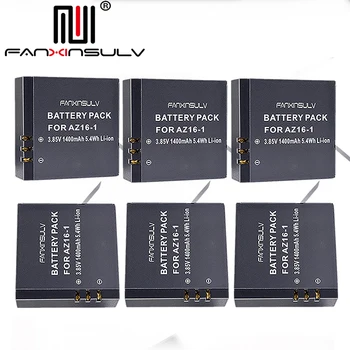 

6 x AZ16 1 Battery AZ16-1 + 6 x battery box For Xiaomi Yi 2 4K Battery Yi 4K+ Yi 360 VR Original Xiao Mi Yi Lite Action Cameras
