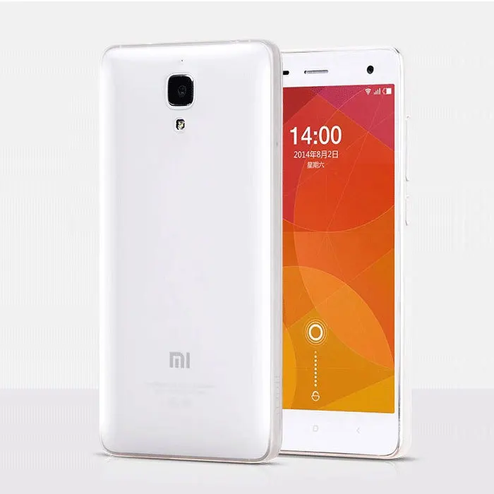 Ультратонкий 0 3 мм прозрачный мягкий Силиконовый ТПУ чехол для Xiaomi MI4 задней