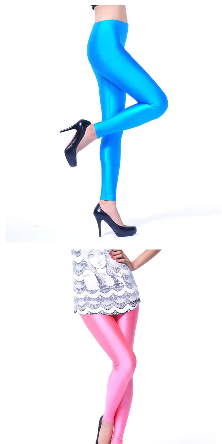YRRETY, женские облегающие леггинсы из спандекса, однотонные неоновые леггинсы ярких цветов, леггинсы Adventure Time, обтягивающие высокие эластичные женские штаны, леггинсы
