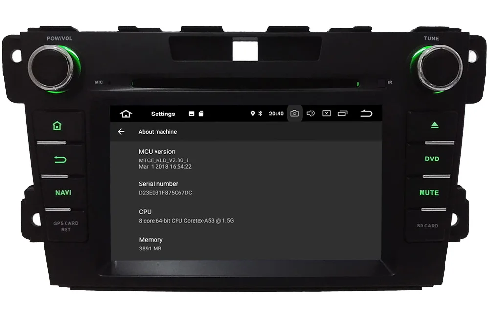 Excellent KLYDE 4GB RAM 32GB ROM 7" Android 8.0 7.1 Octa Core PX5 4G WIFI DAB Car DVD Multimedia Player Radio GPS For Mazda CX-7 2007-2015 4