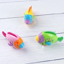 1 шт., красочные милые рыбки, двигающиеся хвостом, заводные игрушки для детей, Детские Классические игрушки для ванной, развивающие обучающие игрушки